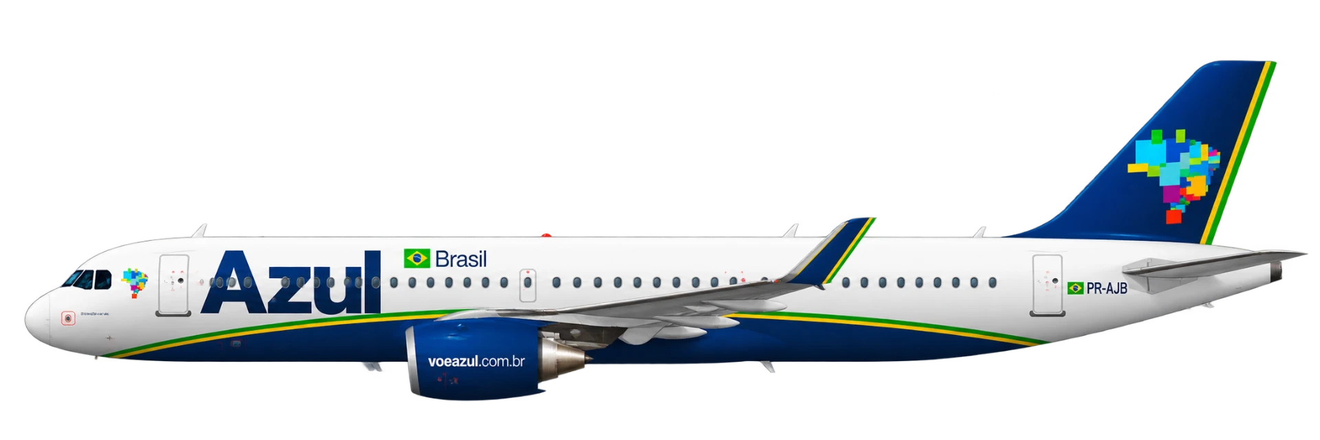 Airbus A320-200 in Azul livery